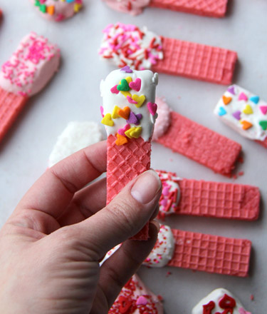 Pink Valentines Day Cookies