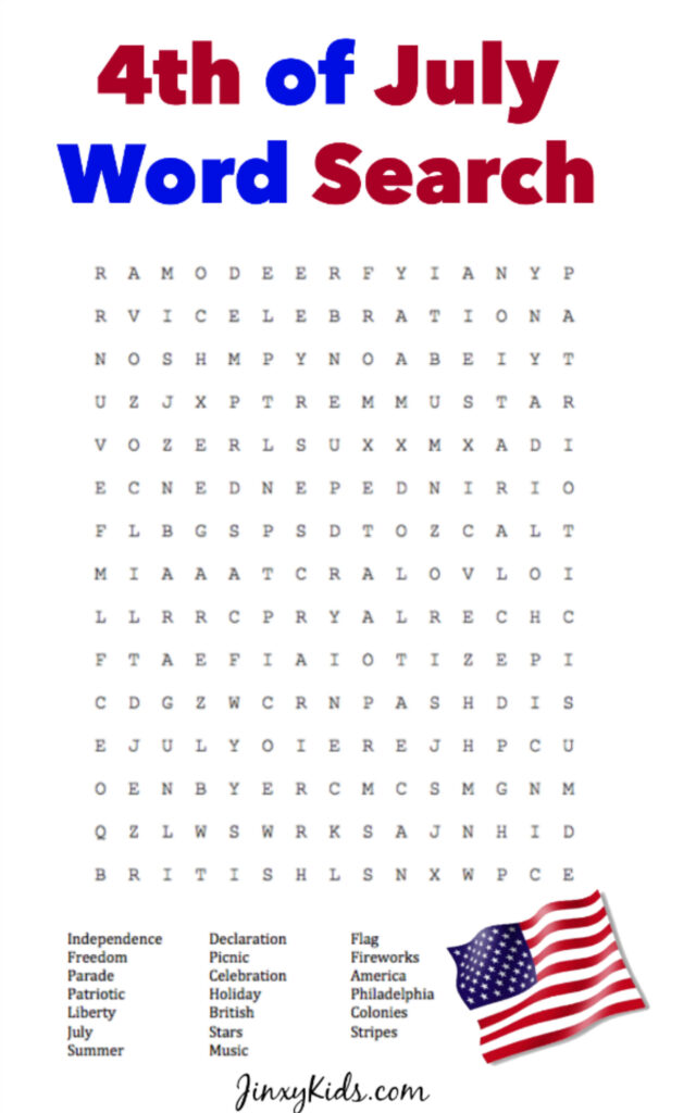 Fourth of July Word Search